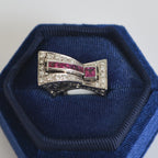 Anillo de Rubíes Art Déco