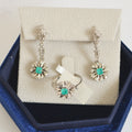 Set de esmeraldas con diamantes clásico
