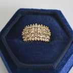 Anillo Art Déco de diamantes