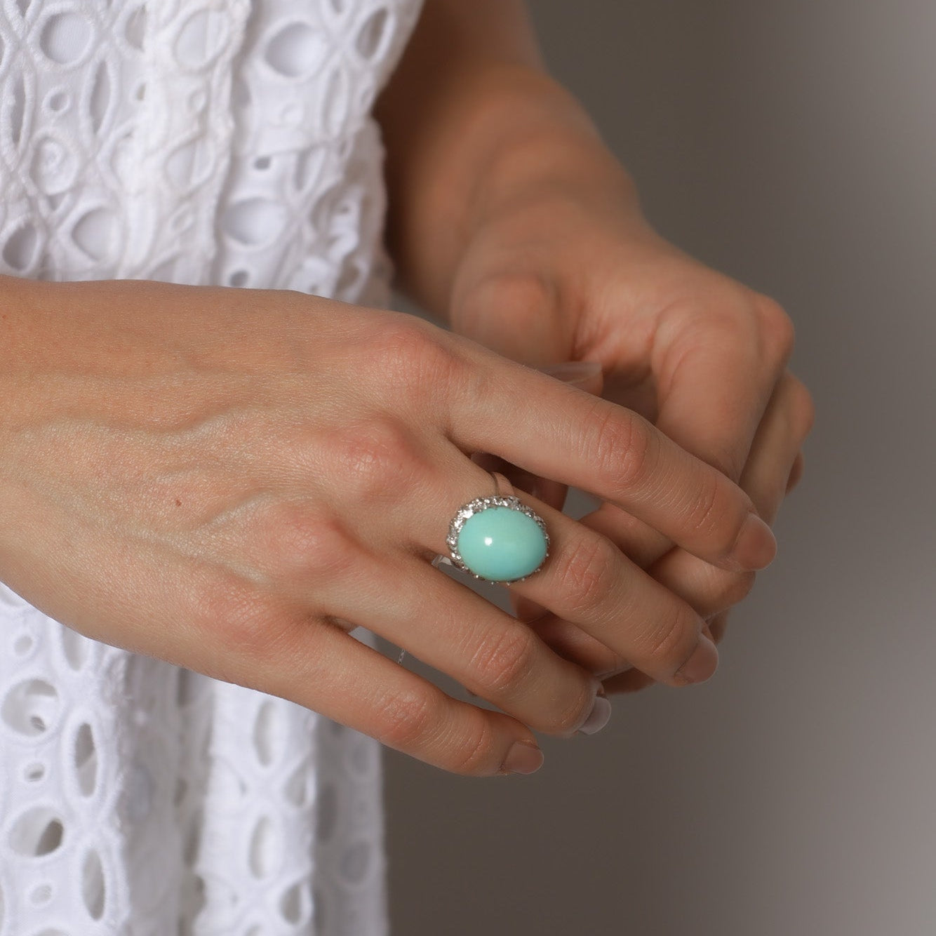 Set de Turquesas con diamantes