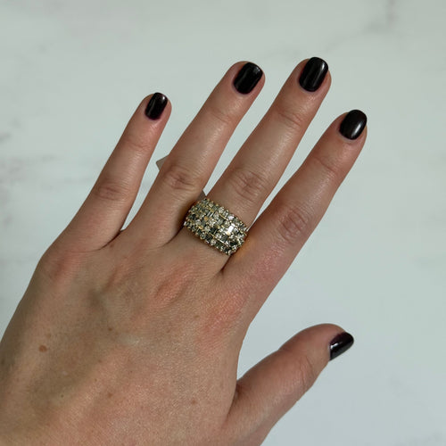 Anillo Art Déco de diamantes