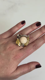 Set de corales piel de ángel, diamantes y oro